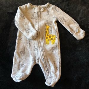 Cute Giraffe Footie Pajamas